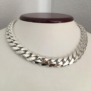 999 Sterling Silver Cuban Chain 12mm 45cm